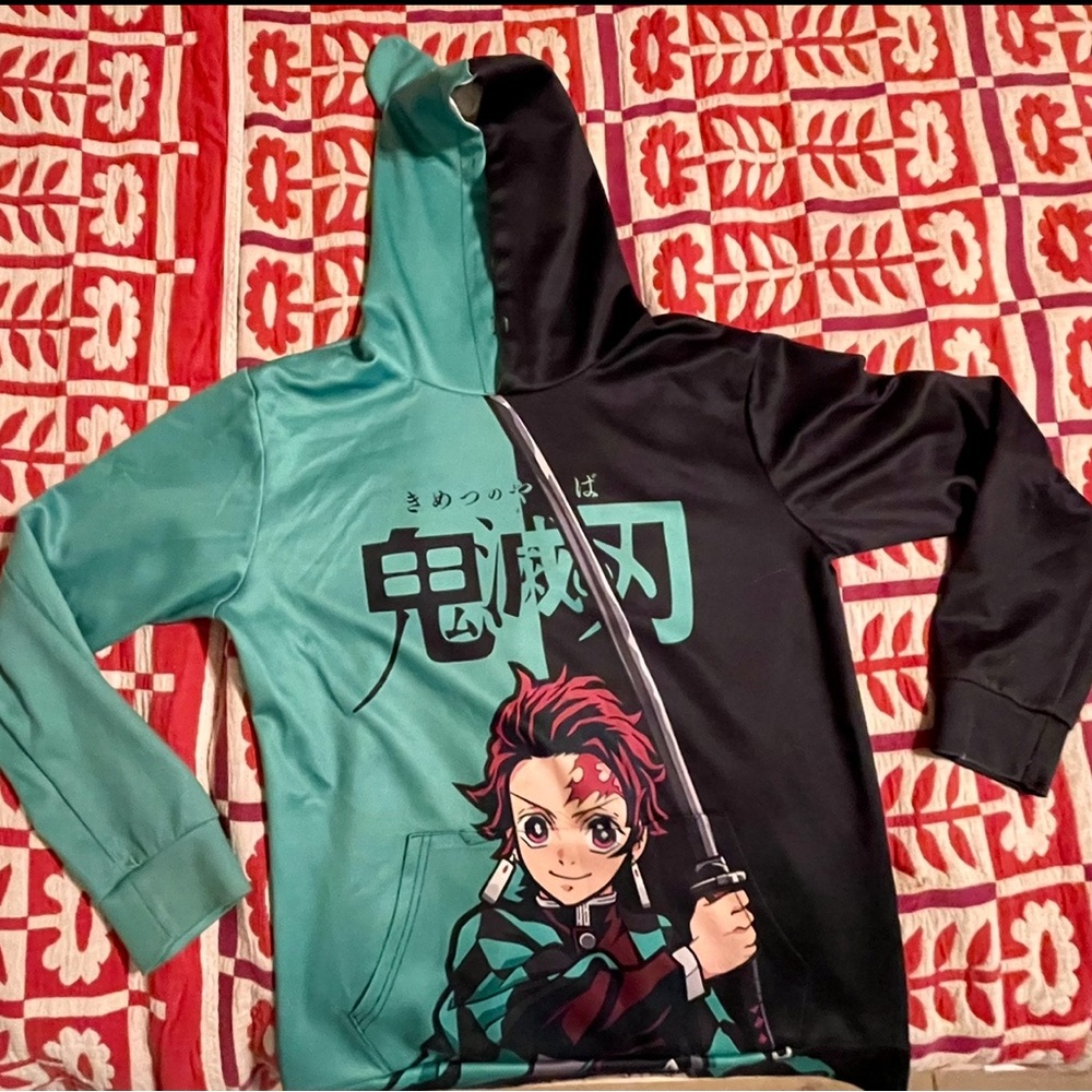Unisex Demon Slayer Tanjiro 3D Print Hoodie - Size Youth XL